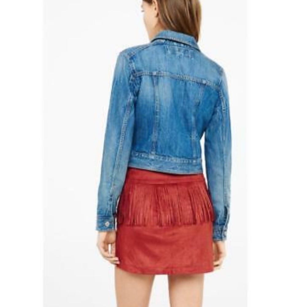 Express Fringe mini skirt